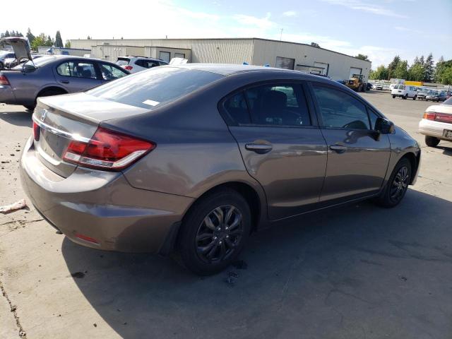 2HGFB2F50EH502966 - 2014 HONDA CIVIC LX GRAY photo 3