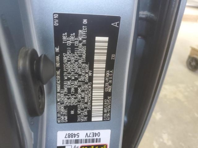 5TDYK4CC9AS343415 - 2010 TOYOTA SIENNA XLE 蓝色 照片 14