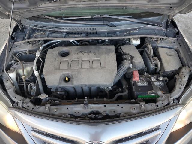 2T1BU4EE5CC895262 - 2012 TOYOTA COROLLA BASE GRAY photo 11