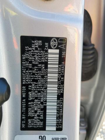 2T1BURHE1GC508155 - 2016 TOYOTA COROLLA L 银色 照片 13