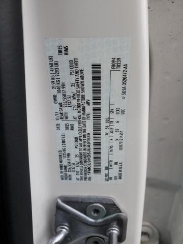 1FMCU9HD5JUA91589 - 2018 FORD ESCAPE SEL 白色 照片 13