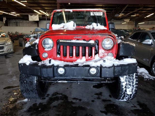 1C4AJWAG2EL267758 - 2014 JEEP WRANGLER SPORT RED photo 5