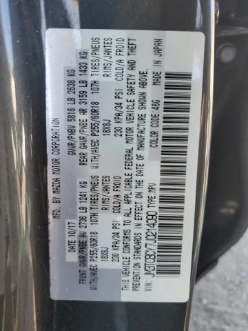 JM3TCBCY7J0214090 - 2018 MAZDA CX-9 TOURING Մոխրագույն լուսանկար 13