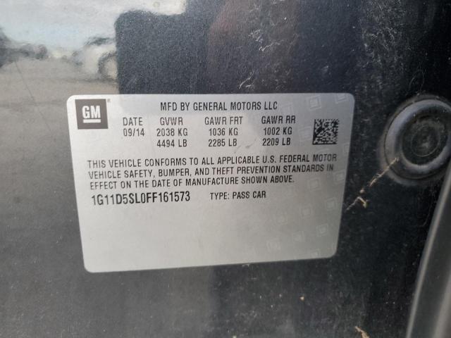 1G11D5SL0FF161573 - 2015 CHEVROLET MALIBU 2LT GRAY photo 13