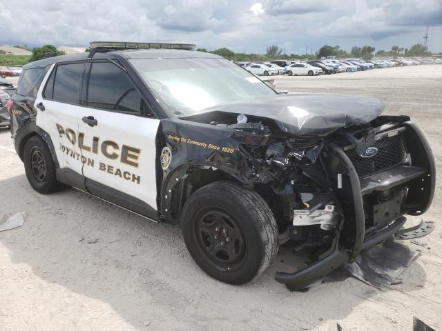 1FM5K8AB1MGB24401 - 2021 FORD EXPLORER POLICE INTERCEPTOR WHITE photo 4