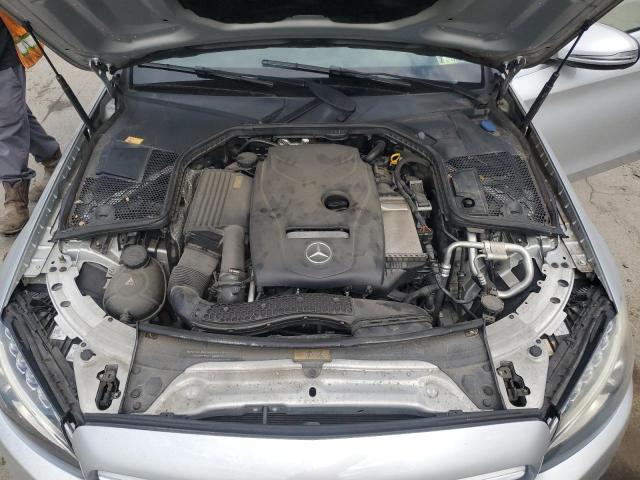 55SWF4KB1GU158310 - 2016 MERCEDES-BENZ C 300 4MATIC SILVER photo 11