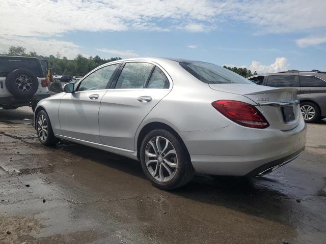 55SWF4KB1GU158310 - 2016 MERCEDES-BENZ C 300 4MATIC SILVER photo 2