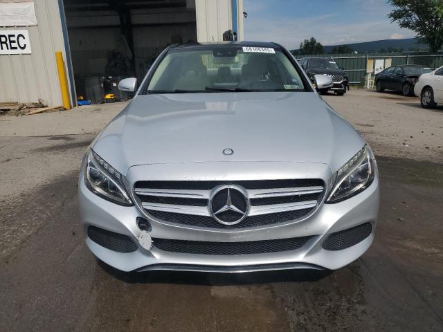 55SWF4KB1GU158310 - 2016 MERCEDES-BENZ C 300 4MATIC SILVER photo 5