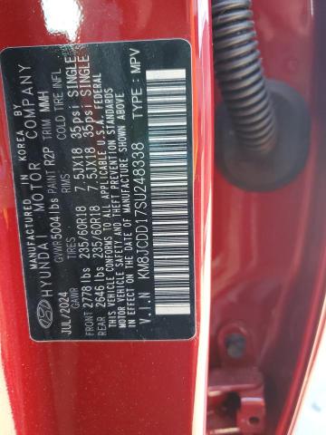 KM8JCDD17SU248338 - 2025 HYUNDAI TUCSON SEL CONVENIENCE RED photo 14