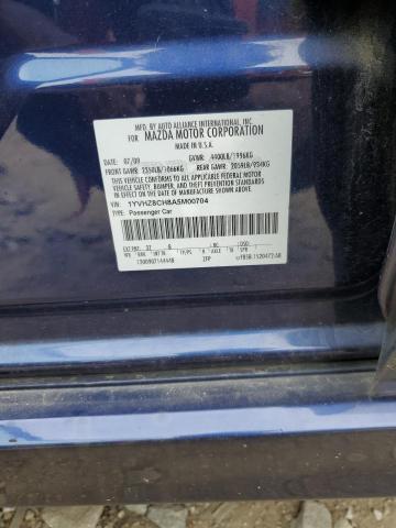 1YVHZ8CH8A5M00704 - 2010 MAZDA 6 I BLUE photo 12