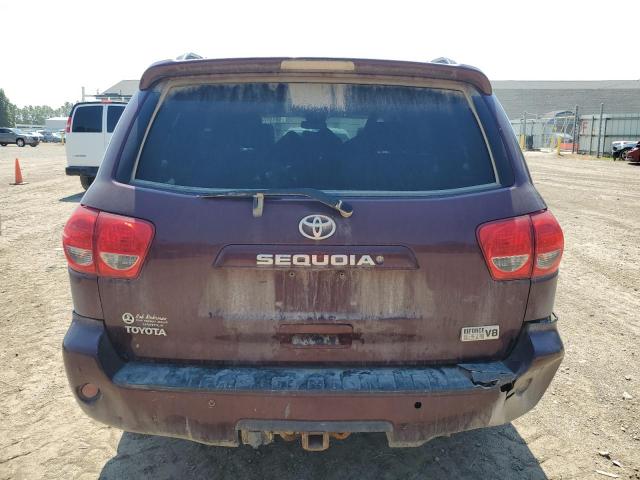 5TDBY64A28S007757 - 2008 TOYOTA SEQUOIA SR5 勃艮第红 照片 6