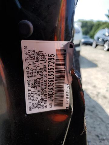 JH4DA9359LS057265 - 1990 ACURA INTEGRA LS BLACK photo 12