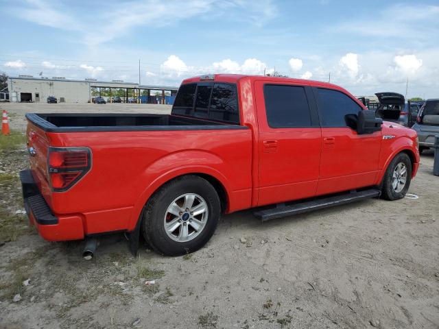 1FTFW1CT0CKD41881 - 2012 FORD F150 SUPERCREW RED photo 3