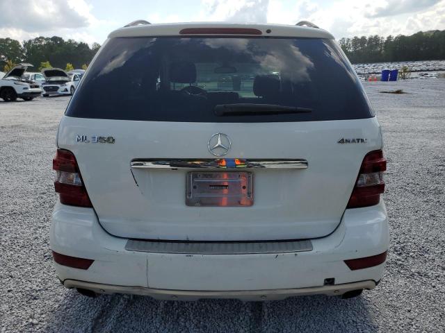 4JGBB8GB4AA531802 - 2010 MERCEDES-BENZ ML 350 4MATIC WHITE photo 6