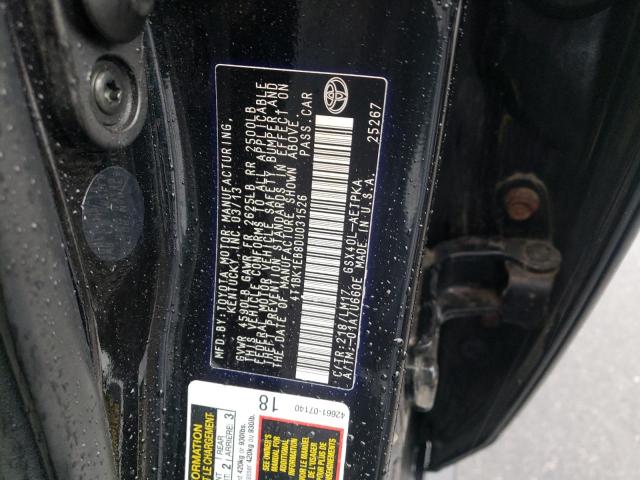 4T1BK1EB8DU031526 - 2013 TOYOTA AVALON BASE Qara foto 12