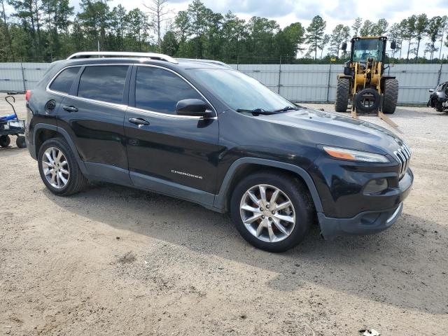 1C4PJLDB4EW134233 - 2014 JEEP CHEROKEE LIMITED BLACK photo 4