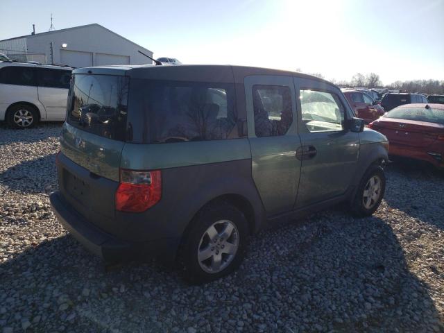 5J6YH27654L002701 - 2004 HONDA ELEMENT EX GREEN photo 3