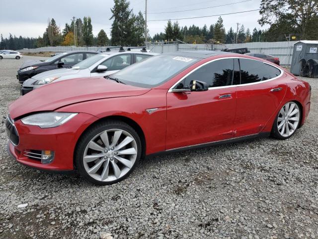 5YJSA1DP6DFP16170 - 2013 TESLA MODEL S Կարմիր լուսանկար 1