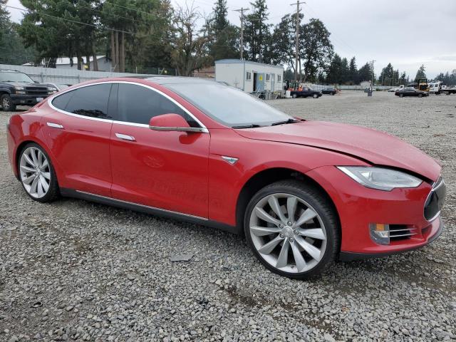 5YJSA1DP6DFP16170 - 2013 TESLA MODEL S Կարմիր լուսանկար 4
