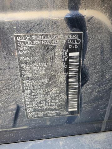 KNMAT2MV4GP634054 - 2016 NISSAN ROGUE S Көк фото 13