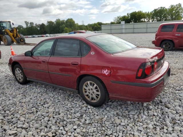 2G1WF52EX59255842 - 2005 CHEVROLET IMPALA BURGUNDY photo 2