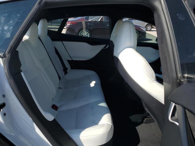 5YJSA1E21MF424820 - 2021 TESLA MODEL S أبيض صورة 10