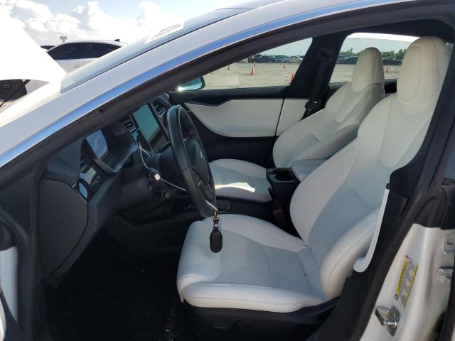 5YJSA1E21MF424820 - 2021 TESLA MODEL S أبيض صورة 7