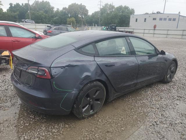 5YJ3E1EA3NF125833 - 2022 TESLA MODEL 3 灰色 照片 3