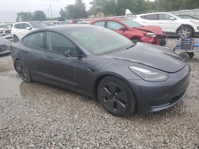 5YJ3E1EA3NF125833 - 2022 TESLA MODEL 3 灰色 照片 4