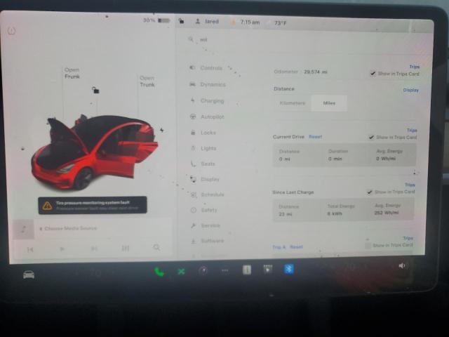 5YJ3E1EA3NF125833 - 2022 TESLA MODEL 3 灰色 照片 9