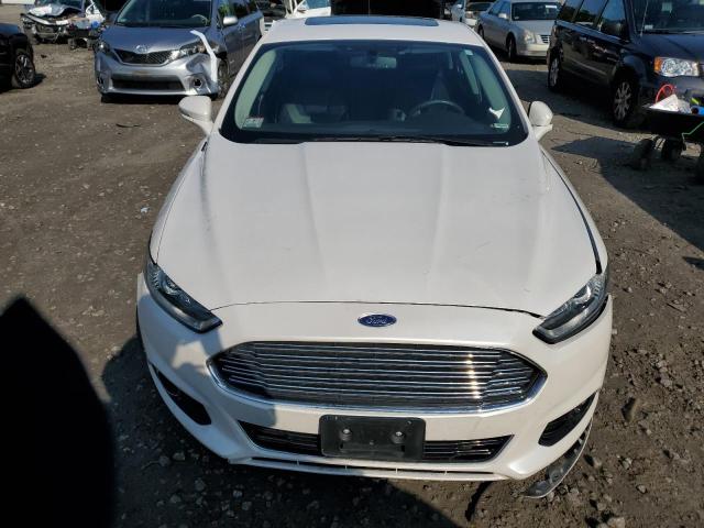 3FA6P0D97ER250301 - 2014 FORD FUSION TITANIUM WHITE photo 5