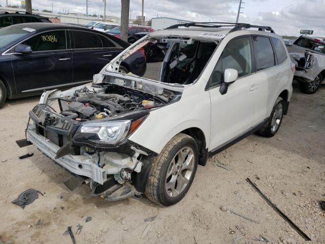 JF2SJAWC2JH476171 - 2018 SUBARU FORESTER 2.5I TOURING WHITE photo 1