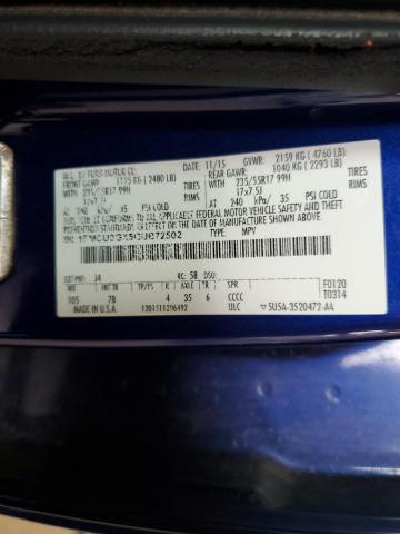 1FMCU9GX5GUB72502 - 2016 FORD ESCAPE SE BLUE photo 13