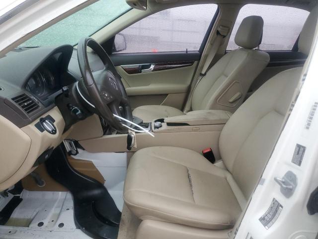 WDDGF54X69R045329 - 2009 MERCEDES-BENZ C 300 WHITE photo 7