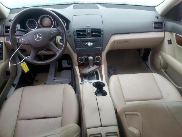 WDDGF54X69R045329 - 2009 MERCEDES-BENZ C 300 WHITE photo 8