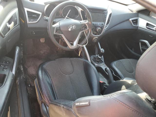 KMHTC6AD9CU082716 - 2012 HYUNDAI VELOSTER BLACK photo 8