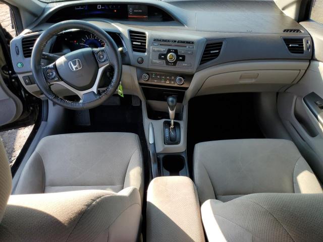 2HGFB2F51CH329374 - 2012 HONDA CIVIC LX BLACK photo 8