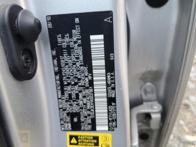 5TDJK3EH1AS037961 - 2010 TOYOTA HIGHLANDER SE SILVER photo 14