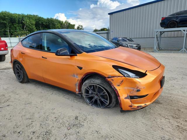 7SAYGDED0SF256406 - 2025 TESLA MODEL Y წითელი ფოტო 4