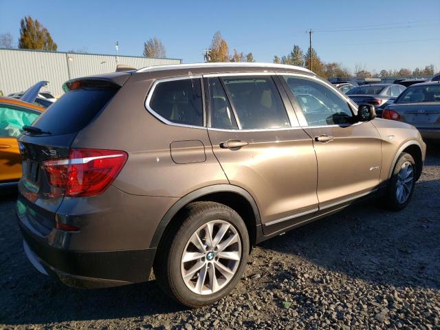 5UXWX7C55DL976509 - 2013 BMW X3 XDRIVE35I BROWN photo 3