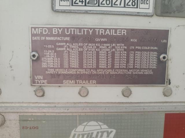 1UYVS2480FU171104 - 2015 UTILITY VS2RA WHITE photo 10