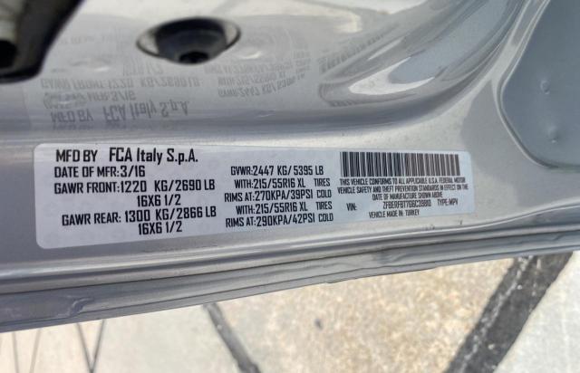 ZFBERFBT7G6C39810 - 2016 RAM PROMASTER SLT SILVER photo 10