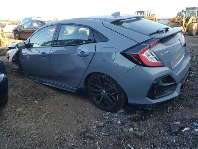 SHHFK7H92MU217782 - 2021 HONDA CIVIC SPORT TOURING BLUE photo 2