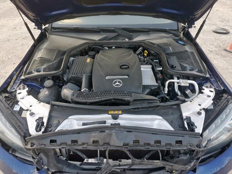 WDDWJ4KB0HF395311 - 2017 MERCEDES-BENZ C 300 4MATIC BLUE photo 12
