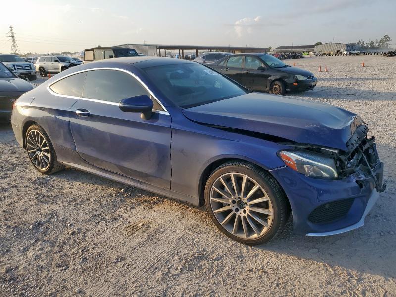 WDDWJ4KB0HF395311 - 2017 MERCEDES-BENZ C 300 4MATIC BLUE photo 4