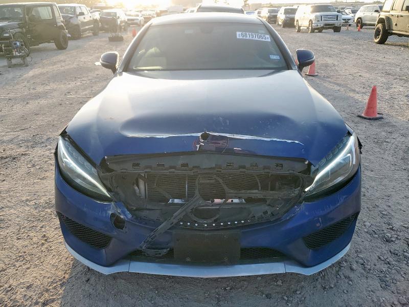 WDDWJ4KB0HF395311 - 2017 MERCEDES-BENZ C 300 4MATIC BLUE photo 5