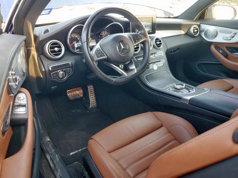 WDDWJ4KB0HF395311 - 2017 MERCEDES-BENZ C 300 4MATIC BLUE photo 8