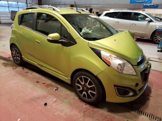 KL8CF6S99EC400177 - 2014 CHEVROLET SPARK 2LT GREEN photo 4