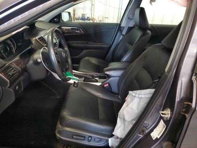 1HGCR2F81HA218127 - 2017 HONDA ACCORD EXL GRAY photo 7