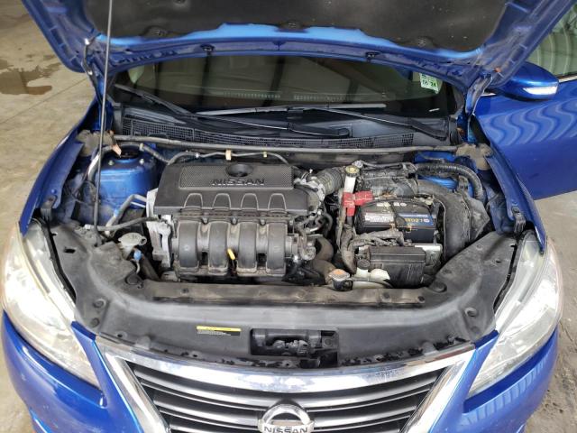 3N1AB7AP3FY326377 - 2015 NISSAN SENTRA S BLUE photo 11